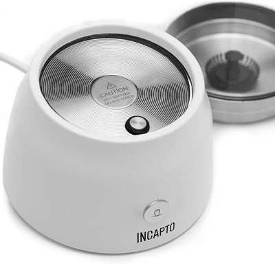 Incapto Coffee Automatischer Milchaufschäumer, Weiss, Fassungsvermögen 100-150 ml, Cappuccinator, Mi