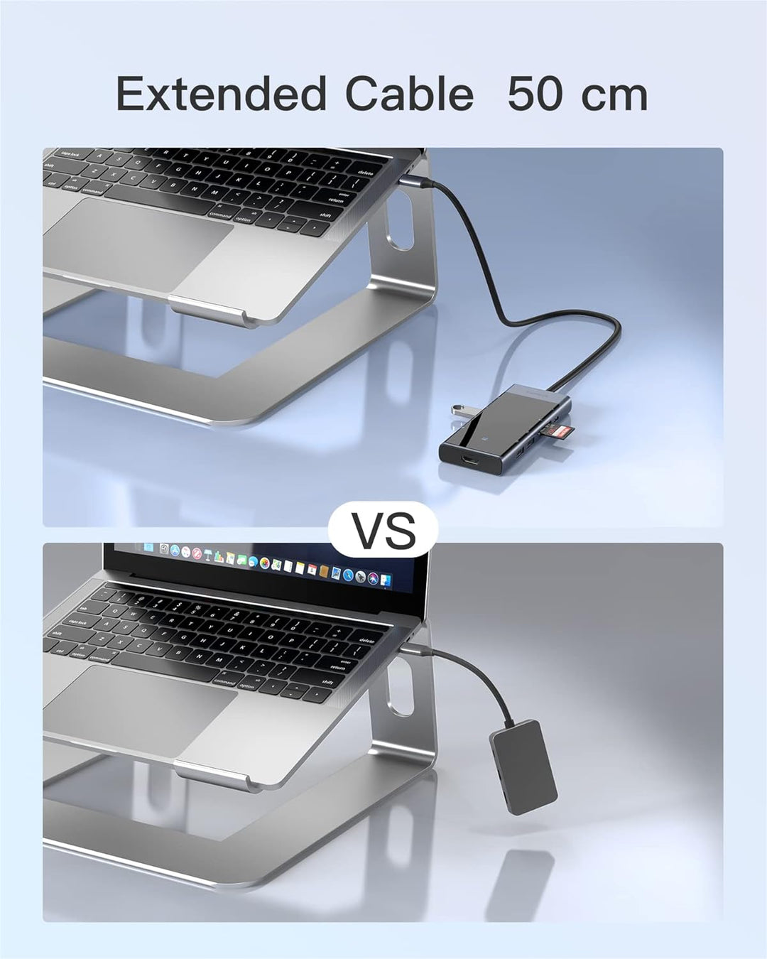 Inateck USB C Hub mit 10 Anschlüssen, USB 3.2 Gen 2 Geschwindigkeit, 50 cm Kabel, HB2026