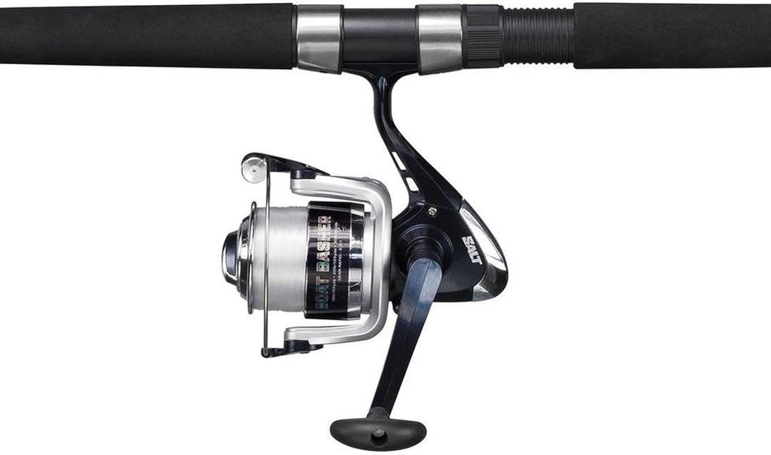 Shakespeare Salt Sea Fishing Combos, inklusive starker Graphitrolle, Fiberglasrute, Hartschalen-Ange