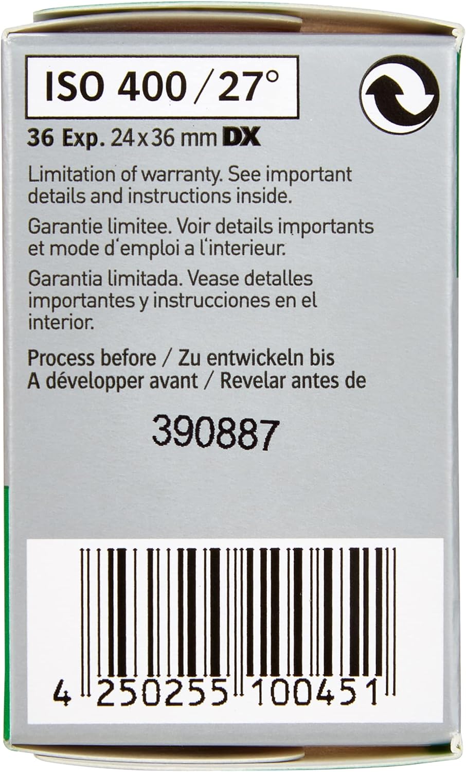 AgfaPhoto APX 400 135-36 Negativfim S/W im 2er Pack 2 Stück 400 ASA Single, 2 Stück 400 ASA Single