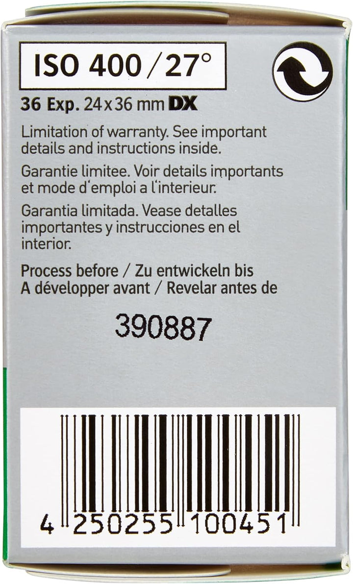 AgfaPhoto APX 400 135-36 Negativfim S/W im 2er Pack 2 Stück 400 ASA Single, 2 Stück 400 ASA Single