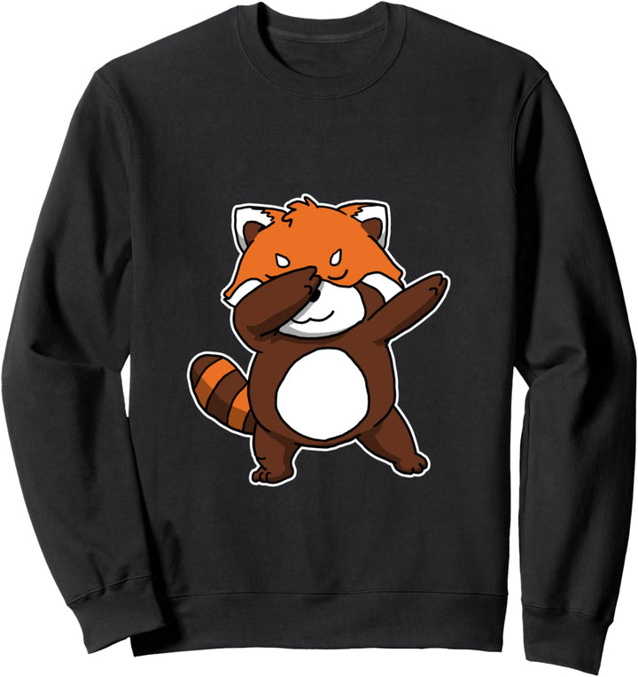 Lustiges Dabbing Red Panda Geschenk Kleiner Panda Dab Dance Sweatshirt