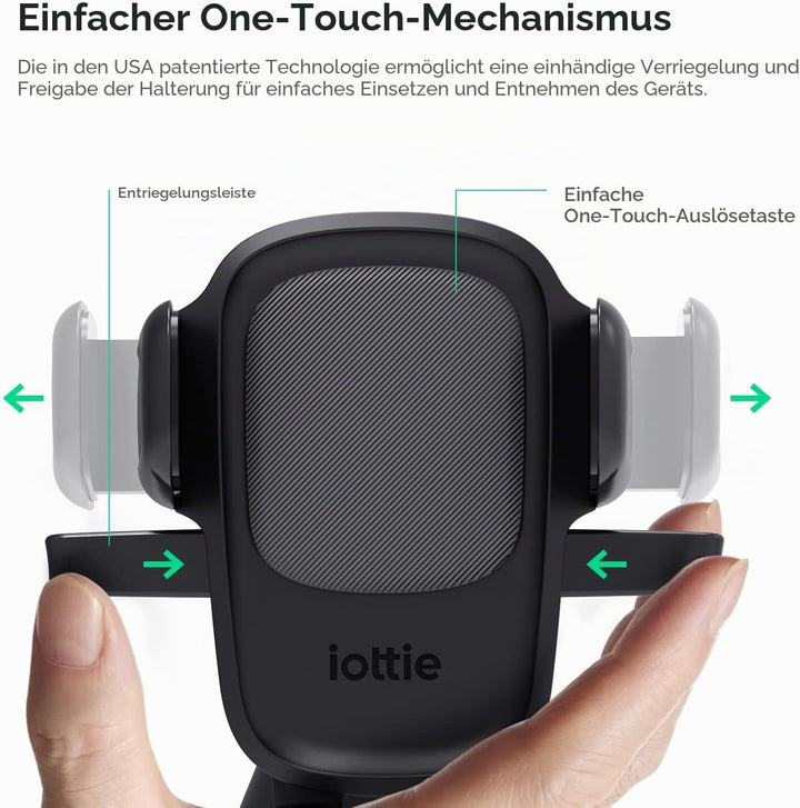 iOttie Easy One Touch 5 Kfz-Halterung für Lüftungsschlitze, für iPhone, Samsung, Moto, Huawei, Nokia