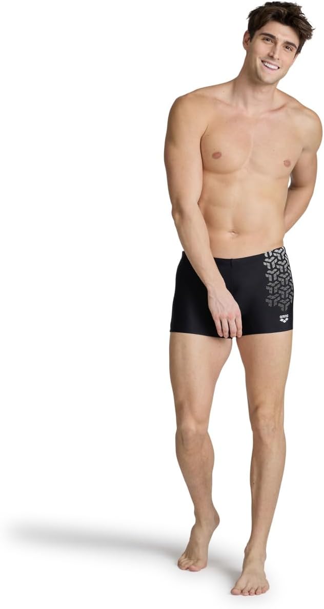 ARENA Herren Men's Kikko V Swim Short Swim Trunks (1er Pack) 50 Black-white, 50 Black-white