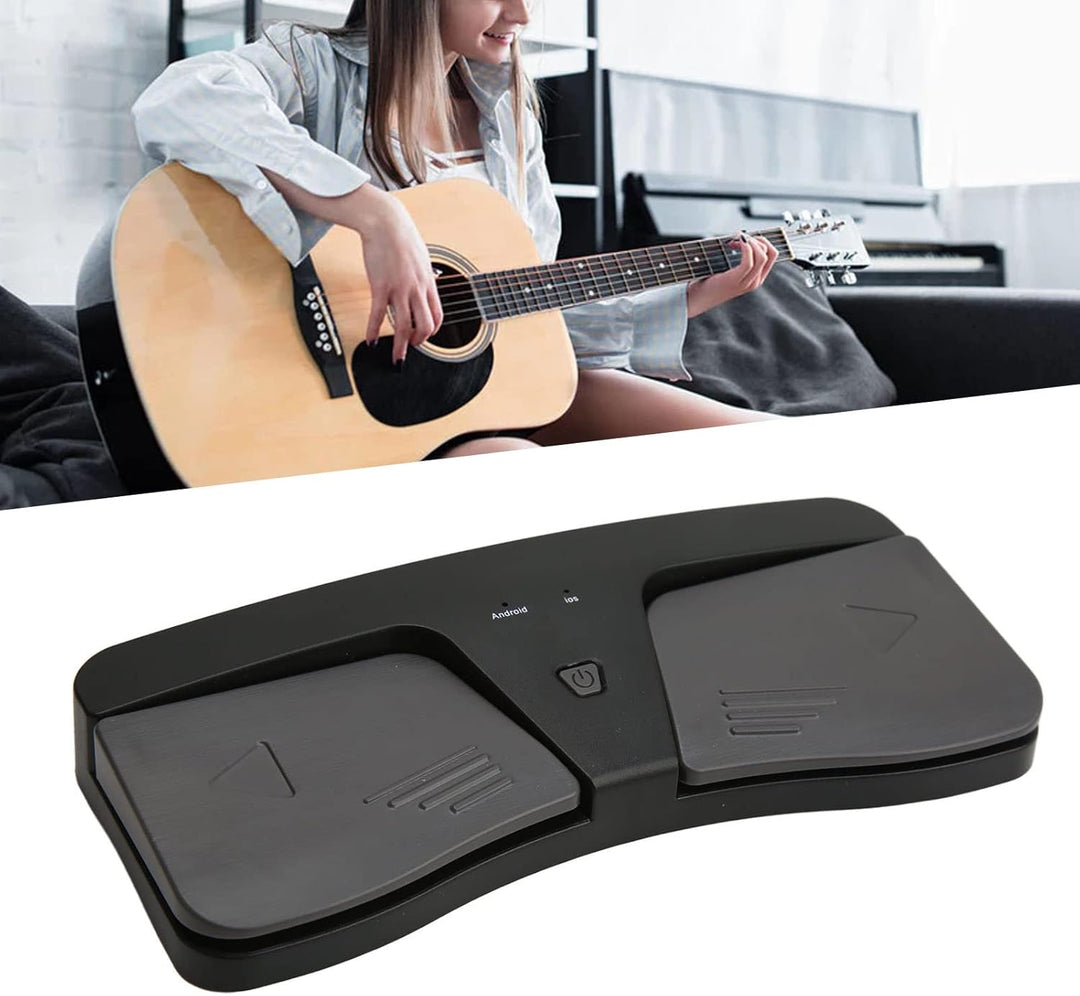 Hilfsmittel, Korrekturen, Musik-Page Turner Wireless Score Turning Foot Pedal Abs Zubehör Zum Spiele