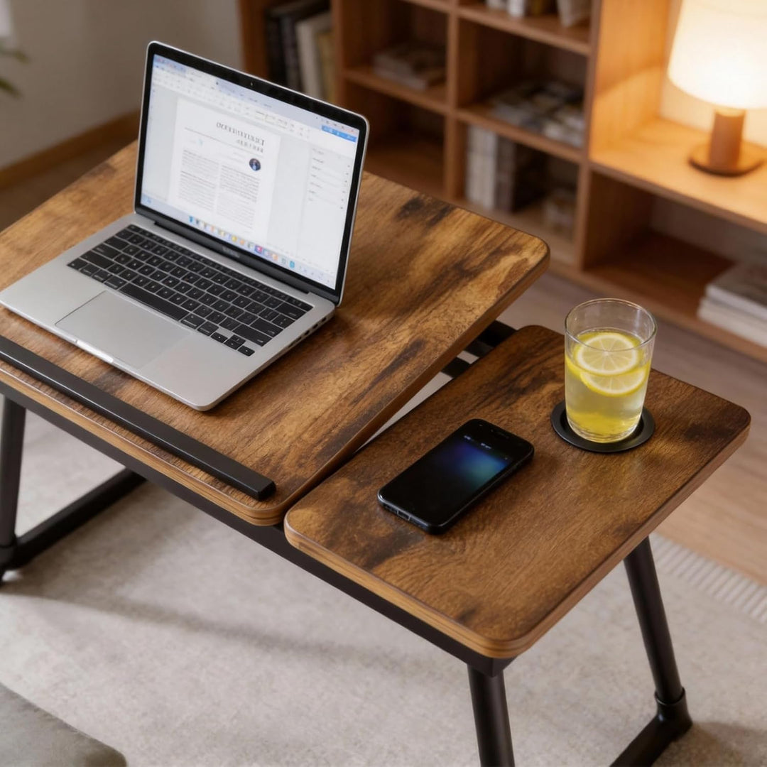 Faltbare Laptoptisch Klappbar Notebooktisch Betttisch Betttablett Notebook Laptoptisch mit Getränkeh