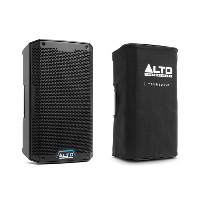 Alto Professional TS408 und TS408 Cover – 2000W 8" Aktiver PA-Lautsprecher mit 3- Kanal Mixer, Bluet