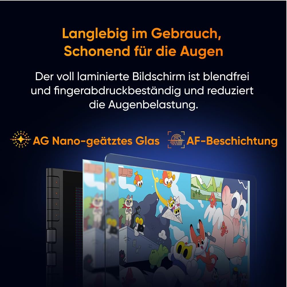 XPPen Artist 12 3rd Zeichentablet mit 11,9 Zoll Display Schwarz | X4 Smart Chip Stift, 16384 Druckst