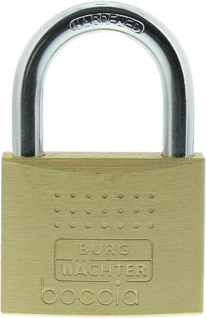 Burg-Wächter Vorhängeschloss, Boccia 450 60 SB, Inkl. 1 Schlüssel, Bügelstärke: 9,5 mm 60 mm, 60 mm