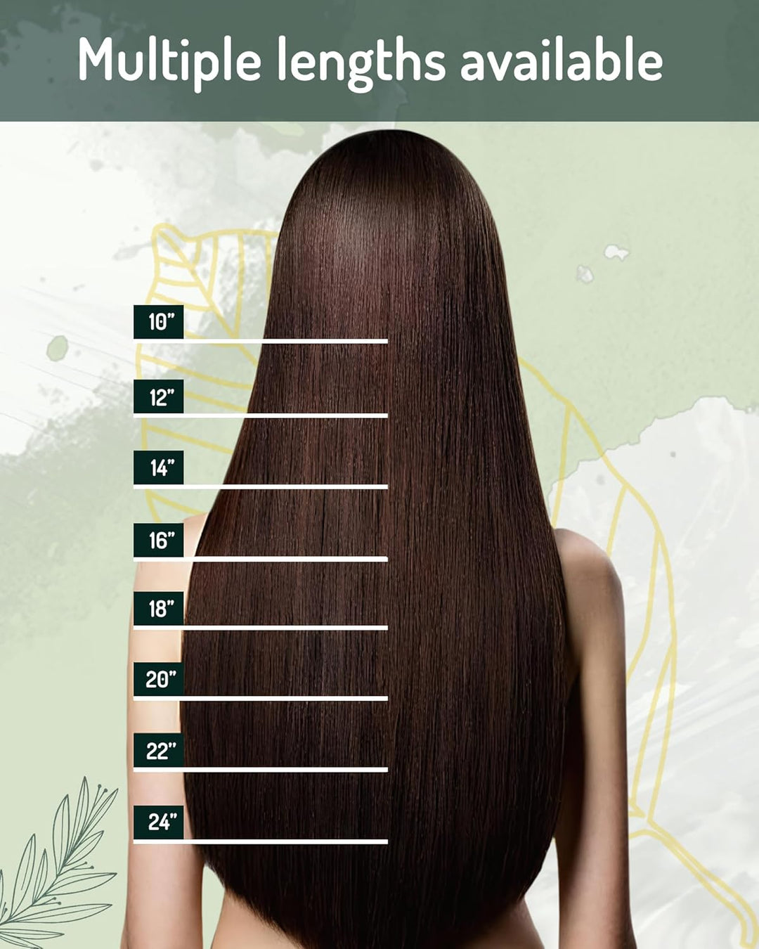 RUNATURE Echthaar Extensions Clip Braun Hervorheben 25cm 3pcs Clip in Extensions Echthaar Seamless C
