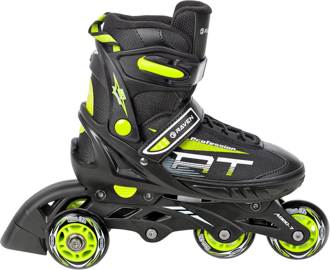 RAVEN Profession 3in1 Inlineskates Triskates Rollschuhe Inliner für Kinder und Erwachsene verstellba