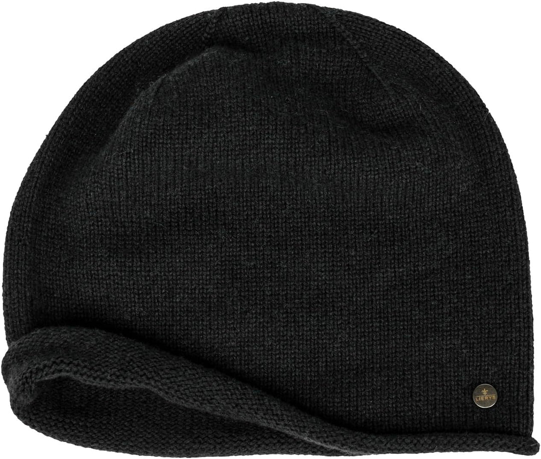 LIERYS Merino Kaschmir Beanie Oversize-Mütze Damen Herren Made in Germany Herbst Winter Einheitsgrös