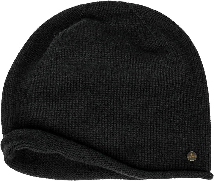 LIERYS Merino Kaschmir Beanie Oversize-Mütze Damen Herren Made in Germany Herbst Winter Einheitsgrös
