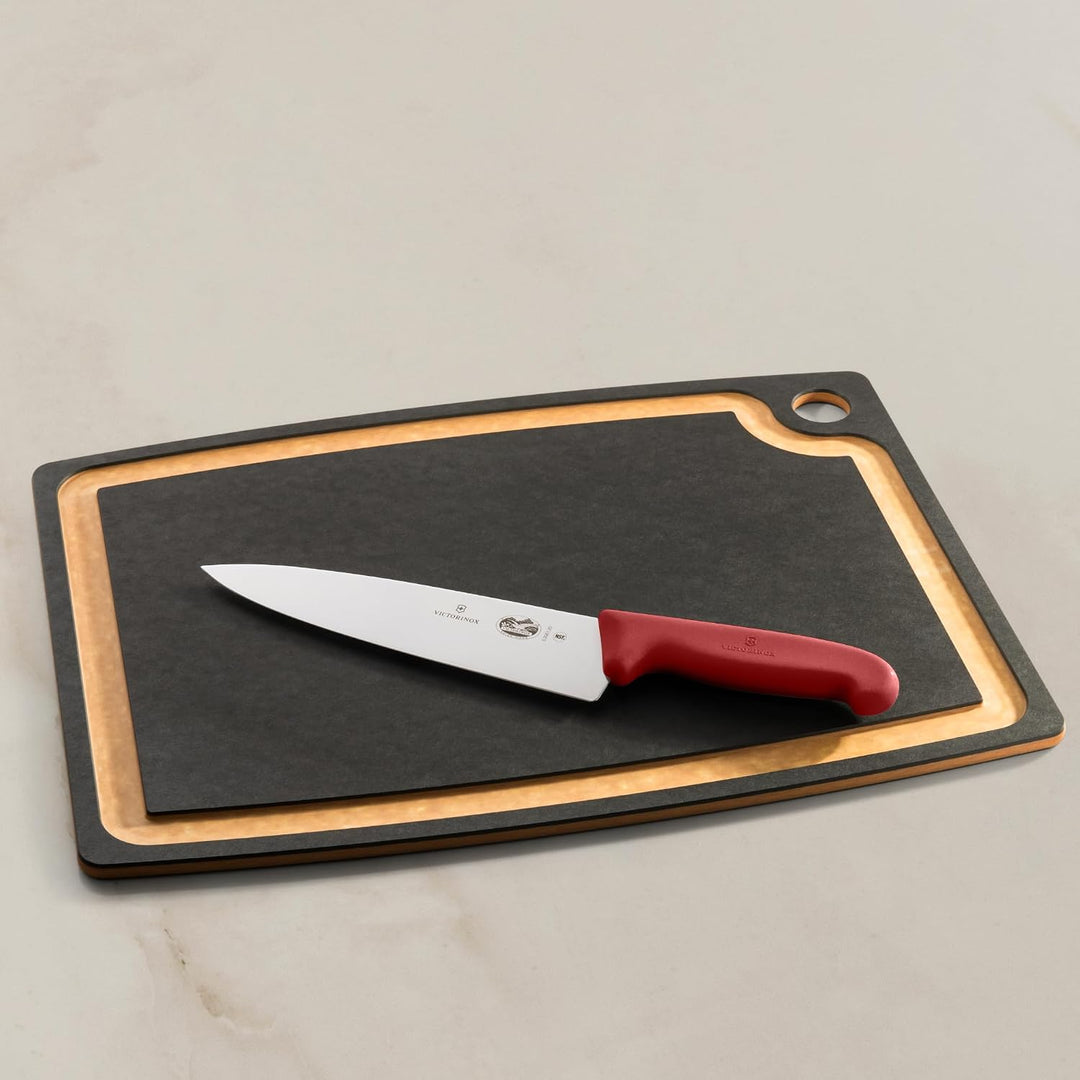 Victorinox Fibrox Kochmesser, Breites Universalmesser für Fleisch, Fisch, Gemüse und Kräuter, 20 cm,