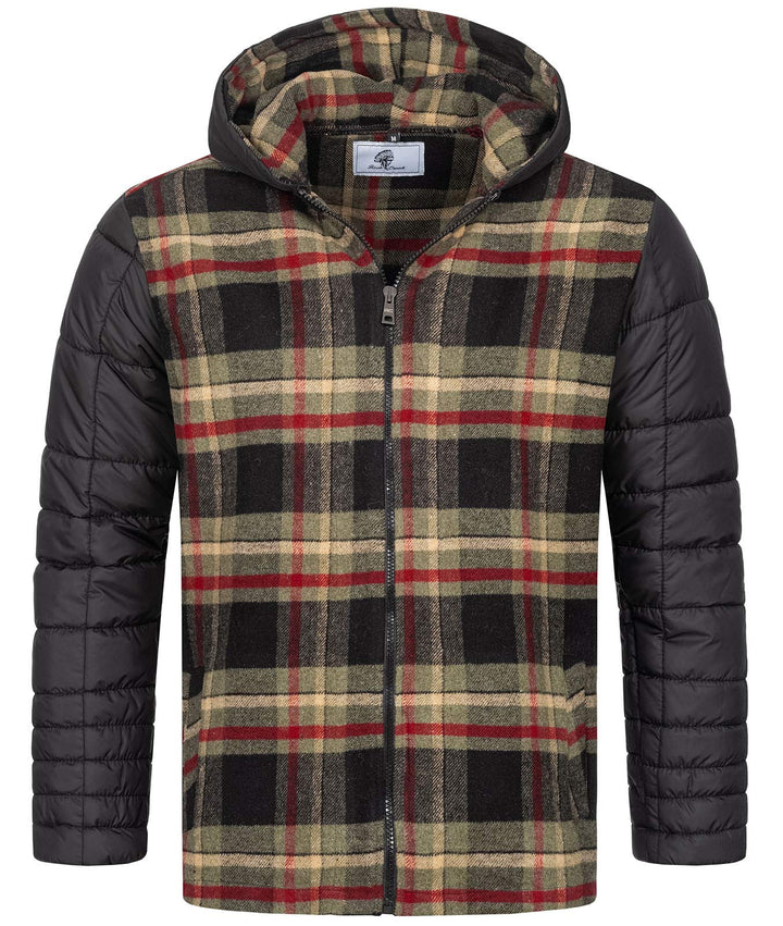 Rock Creek Herren Übergangsjacke Karierte Flanelljacke H-265 M Dunkelgrün, M Dunkelgrün