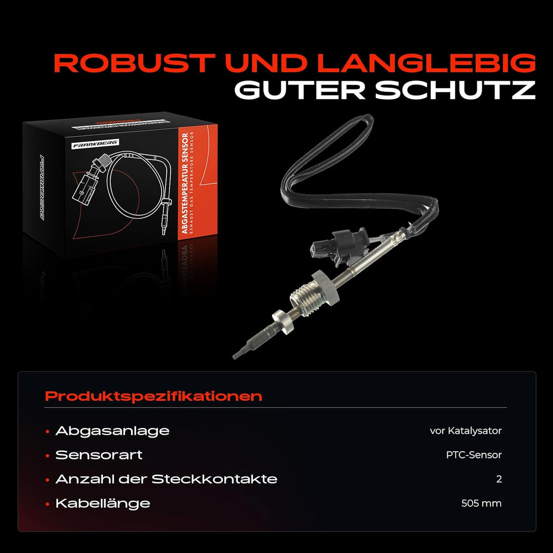 Abgastemperatur Sensor 2 Pins für C-Klasse W204 S204 C180 C200 C220 E-Klasse W211 S211 W251 V251 E20