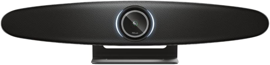 Trust Iris 4K Videokonferenz Kamera, All-in-One Ultra HD Konferenzkamera mit Clearview und ClearSoun