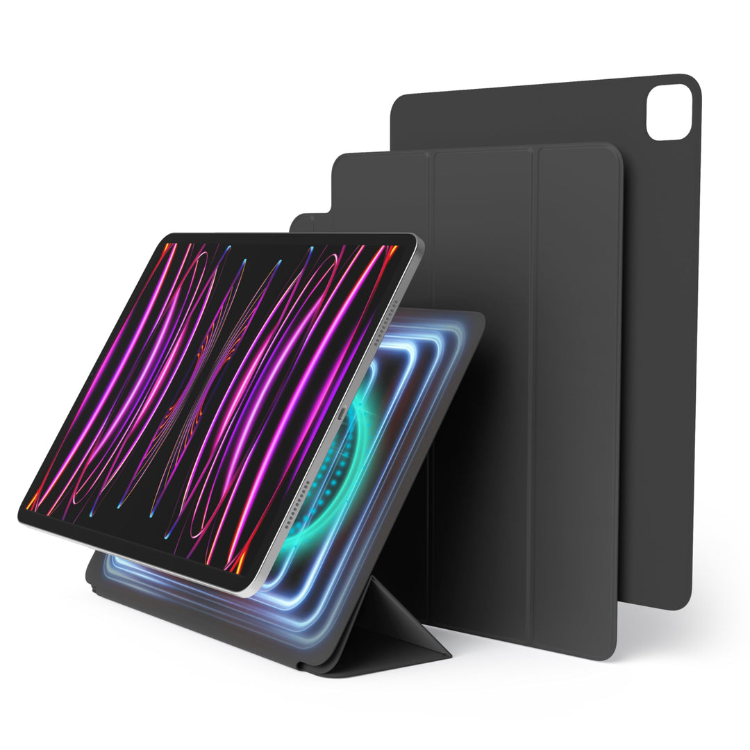 elago Magnetisches Folio Hülle Kompatibel mit iPad Pro 12.9" 6., 5., 4. Gen - Rückwand kann an Metal