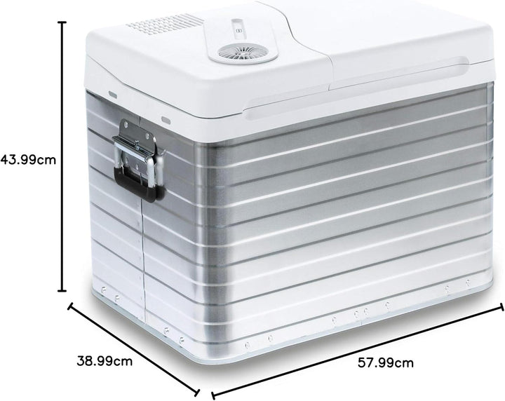 Mobicool MQ40A AC/DC - Tragbare elektrische Alu-Kühlbox, 39 Liter, UK-Version