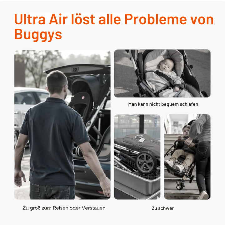 MAMAZING Baby Reise Buggy Kinderwagen für 6M-4 Jahre bis 22kg,Handgepäck Geeignet Klein zusammenklap