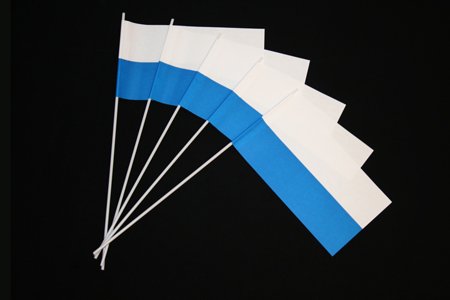 Everflag Papierfähnchen: weiss-blau 1000er Packung Menge-4: 1000er Packung, Menge-4: 1000er Packung