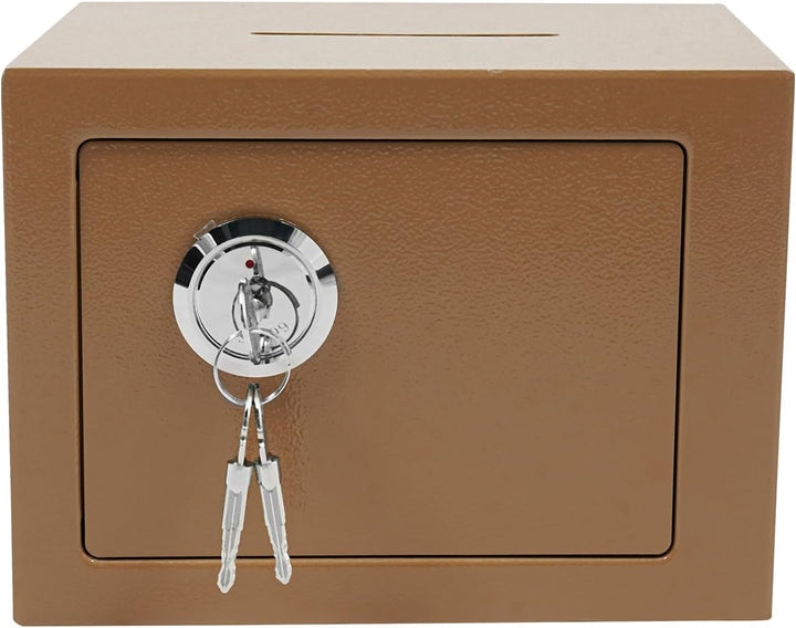 Safe Tresor Klein - Möbeltresor mit Schlüssel Safe Geldschrank 23x17x17cm feuerfest für Schmuck, Bar