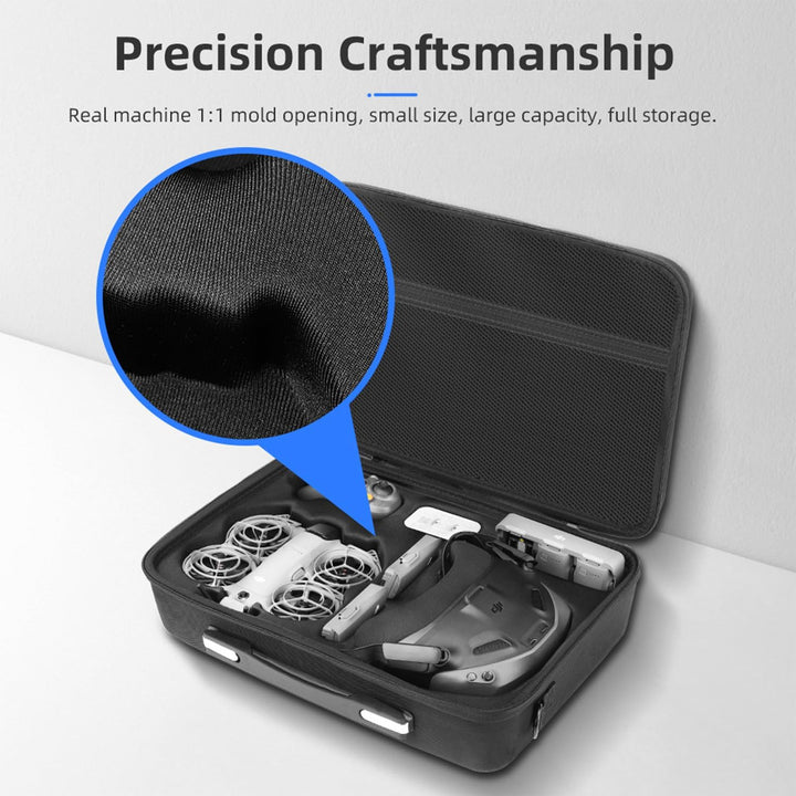 Tragbare Aufbewahrungstasche für DJI Neo 2 Motion Fly More Combo, Reise-Carrying-Case aus PU, Schult