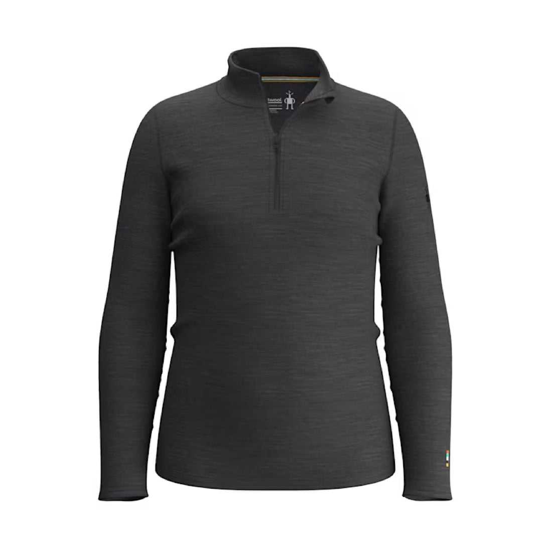 Smartwool Kinder Langarmshirt Crew XS Dunkelgrau Meliert, XS Dunkelgrau Meliert