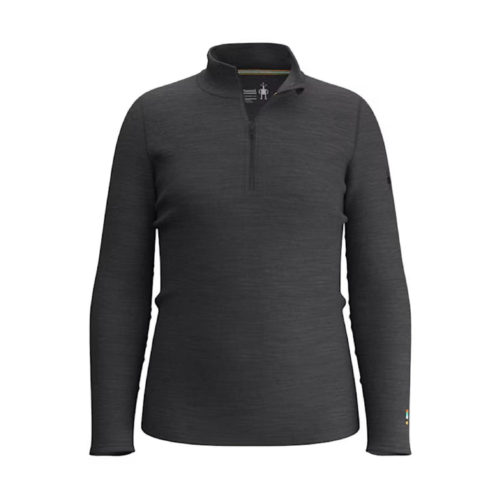 Smartwool Kinder Langarmshirt Crew XS Dunkelgrau Meliert, XS Dunkelgrau Meliert
