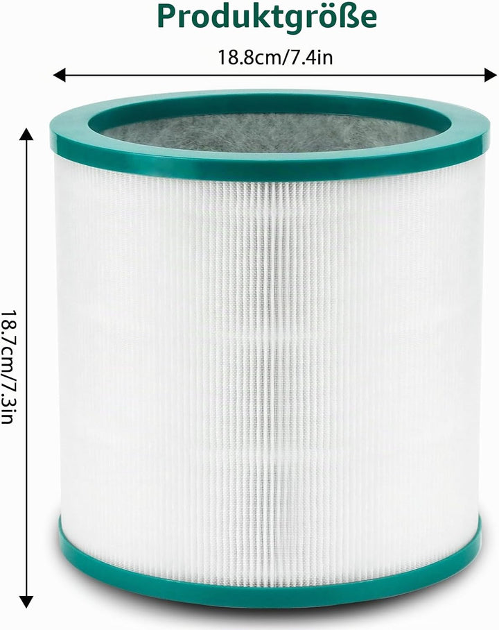 Ersatz HEPA Filter Aktivkohle Kompatibel mit Dyson TP00 TP01 TP02 TP03 AM11 BP01 Pure Cool Link Luft