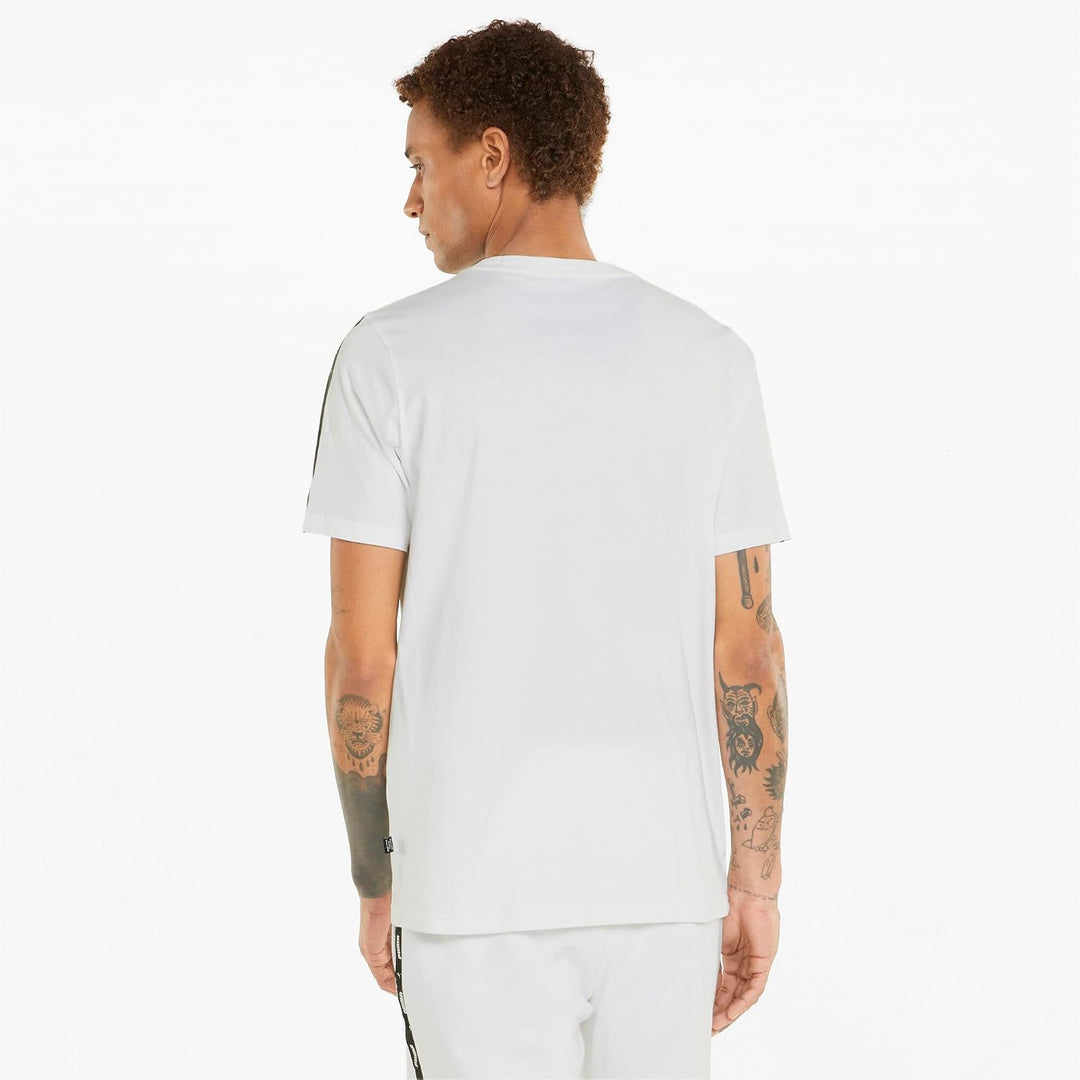 PUMA Unisex ESS+ Tape Tee t-Shirt XL Puma Weiss, XL Puma Weiss