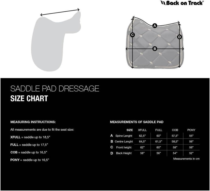 Back on Track Night Collection Schabracke Dressur Graphite grau DR/Full, DR/Full