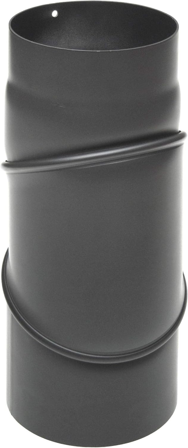 raik Rauchrohrbogen/Ofenrohrbogen 0-90° drehbar 3-teilig 130 mm Durchmesser Stahlblech 2 mm Gussgrau