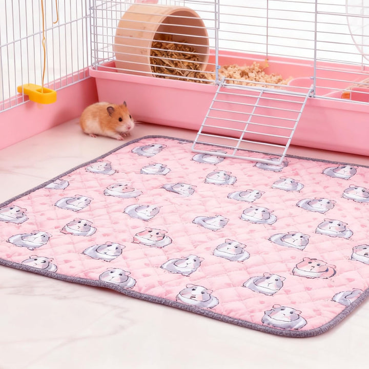 pipipads meerschweinchen, 1 Stück Pads für Meerschweinchen Hamsterkäfigmatte, 60x120cm, Rosa, Ideal