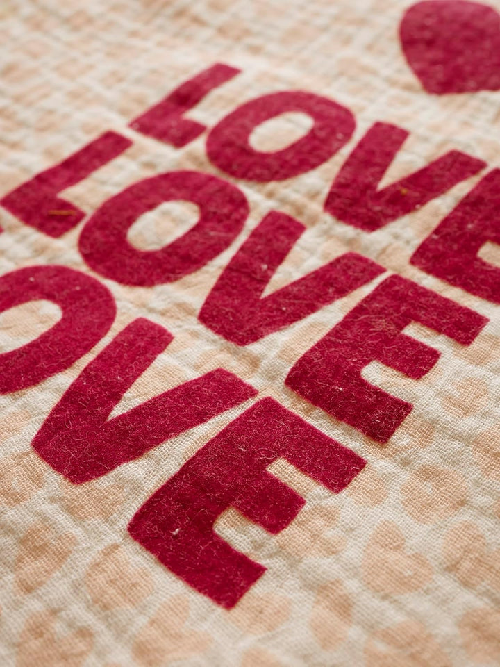 Vertbaudet Baby Spieldecke/Laufstalleinlage Lovely Leo in Patchwork-Optik rosa Bedruckt 75X100 Rose