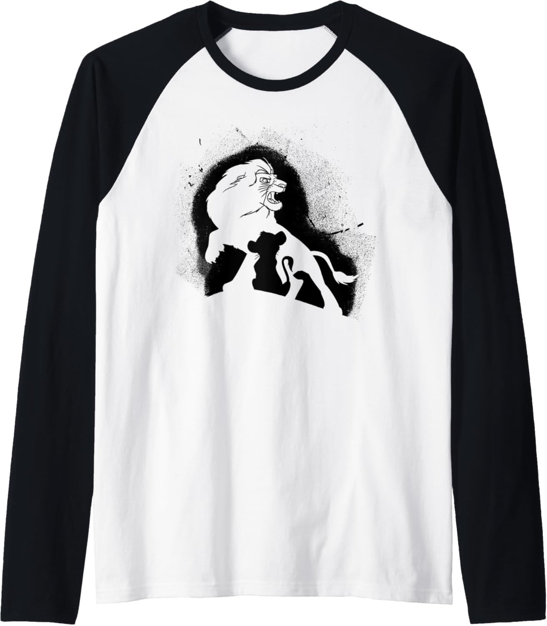 Disney Lion King Simba Splatter Silhouette Raglan