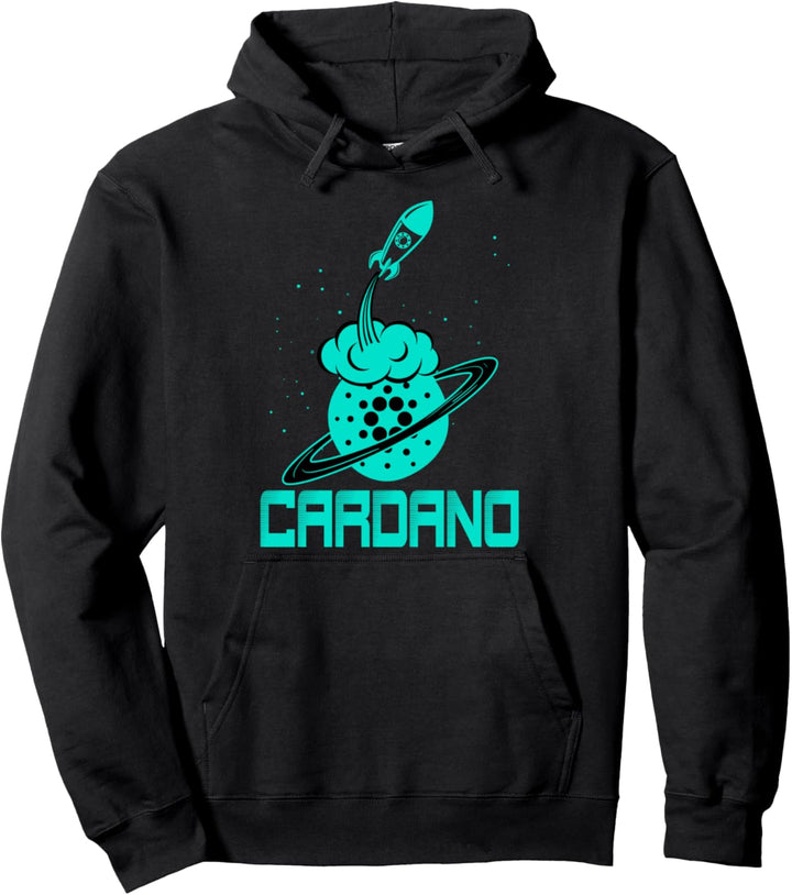 Cardano To The Moon - Cardano Zum Mond Pullover Hoodie