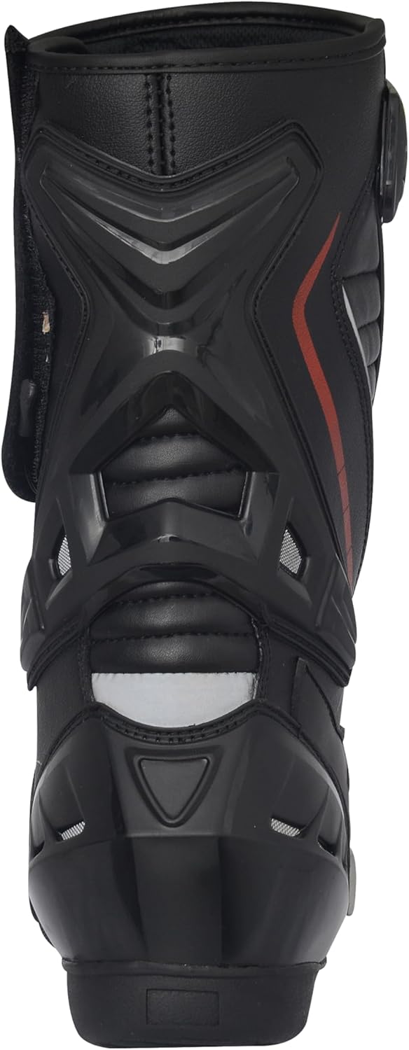 Bohmberg Pretorian Herren Motorradstiefel, ergonomisch, Motorradschuhe aus stabilem Leder mit aufges