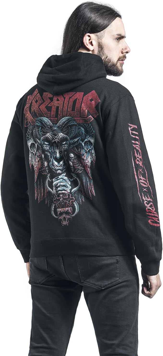 Kreator Curse of Reality Männer Kapuzenpullover schwarz Band-Merch, Bands M Schwarz, M Schwarz