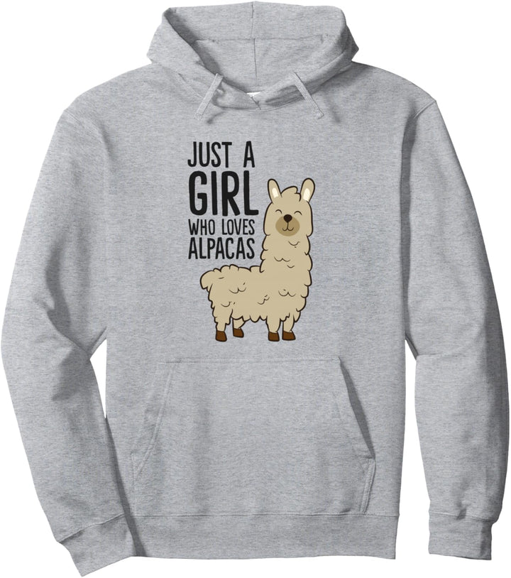Just a Girl Who Loves Alpacas Lustiges Alpaka Pullover Hoodie