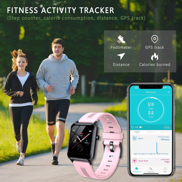SUPBRO Smartwatch Fitness Armband Tracker Touch Screen Uhr Wasserdicht IP68 Armbanduhr Smart Watch m