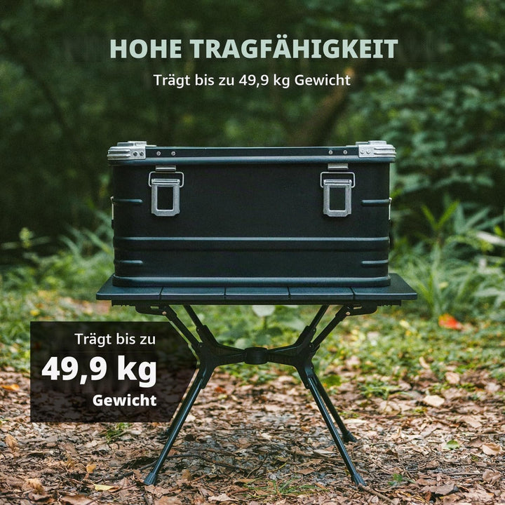 Naturehike Campingtisch Klapptisch aus Aluminium rollbar Camping Tisch klappbar Falttisch leicht für