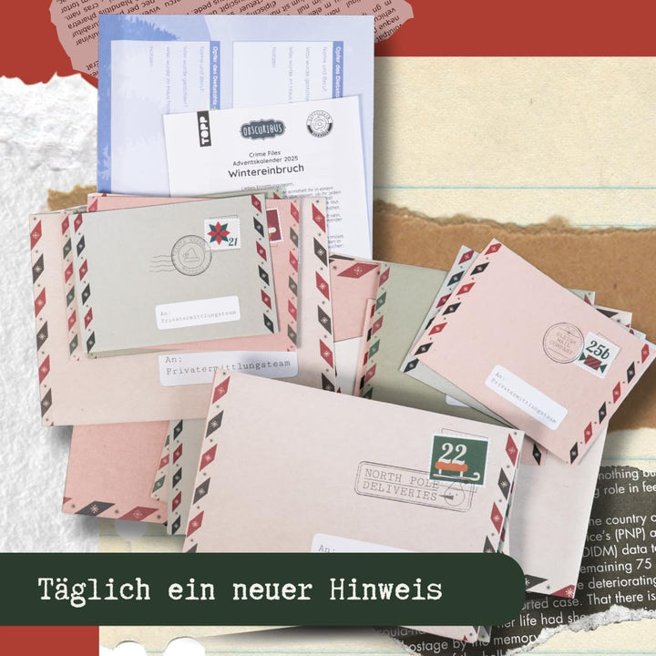 Crime Files – Fallakte: Winter-Einbruch. Der geniale Krimi-Adventskalender. Ermitteln und Rätseln –