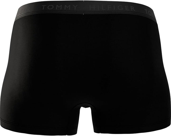 Tommy Hilfiger Herren 3er Pack Boxershorts Trunks mit Stretch XXL Black (Black/ Black/ Black), XXL B