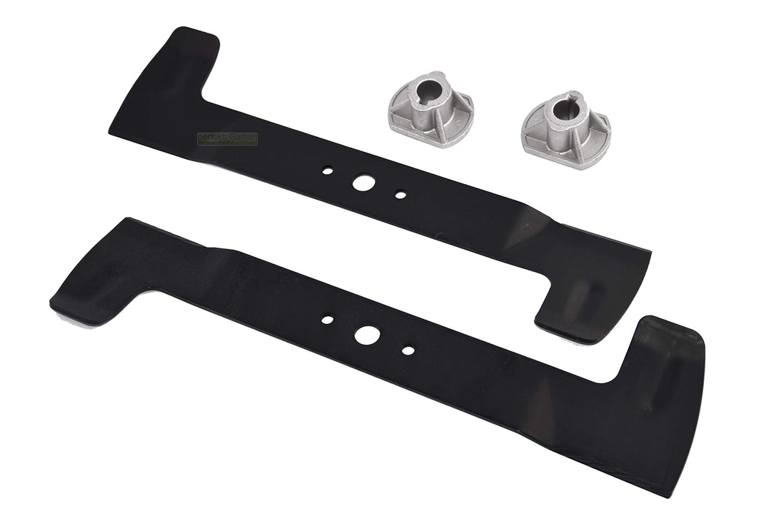 92 CM High-Lift Messer (rechts + links) Satz für CASTELGARDEN SABO SOLO HONDA STIGA VIKING EFCO SABR