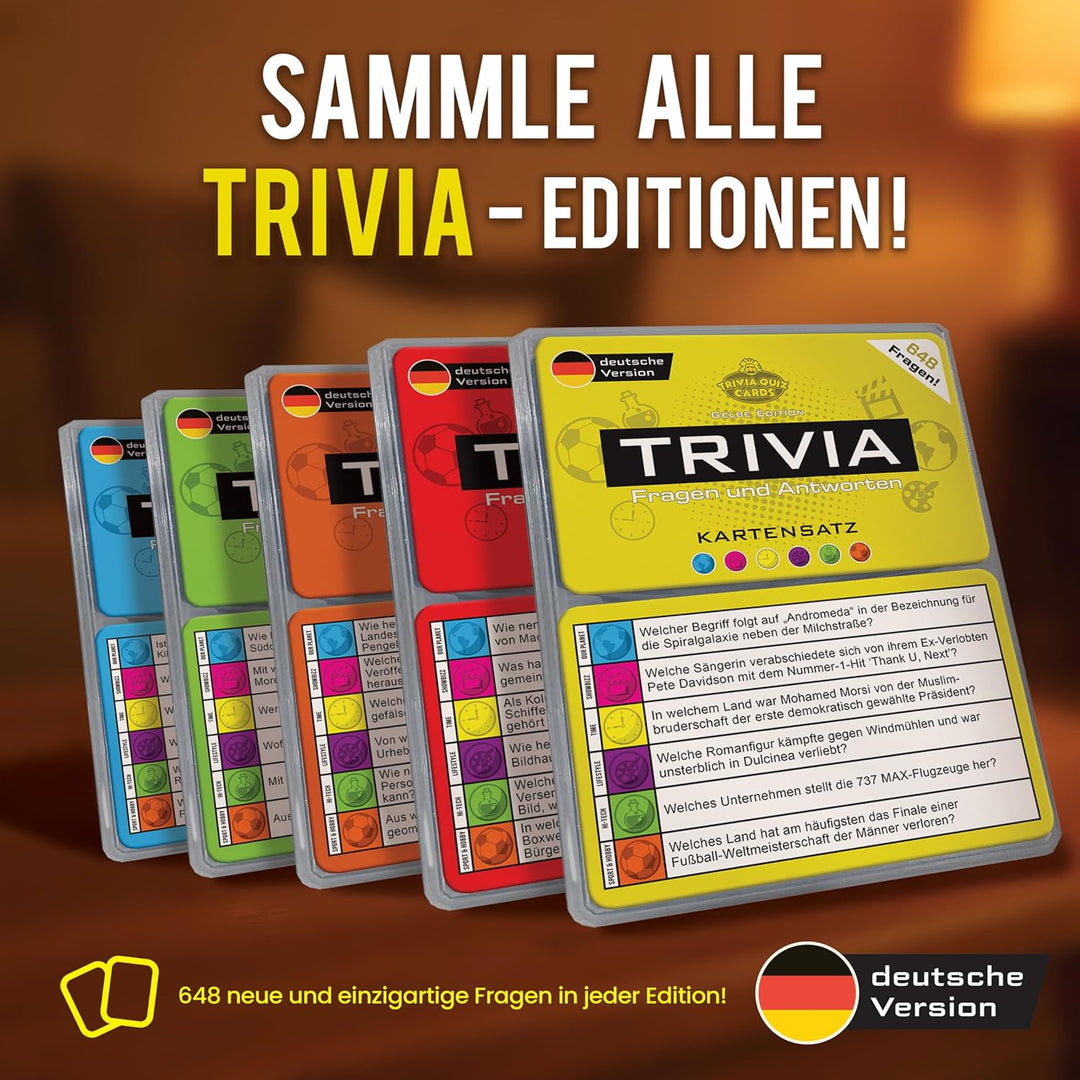 Trivia Kartensatz – Teenager Edition (14+) – Fragen &amp; Antworten – Quiz &amp; Pubquiz – Gesellschaftsspie