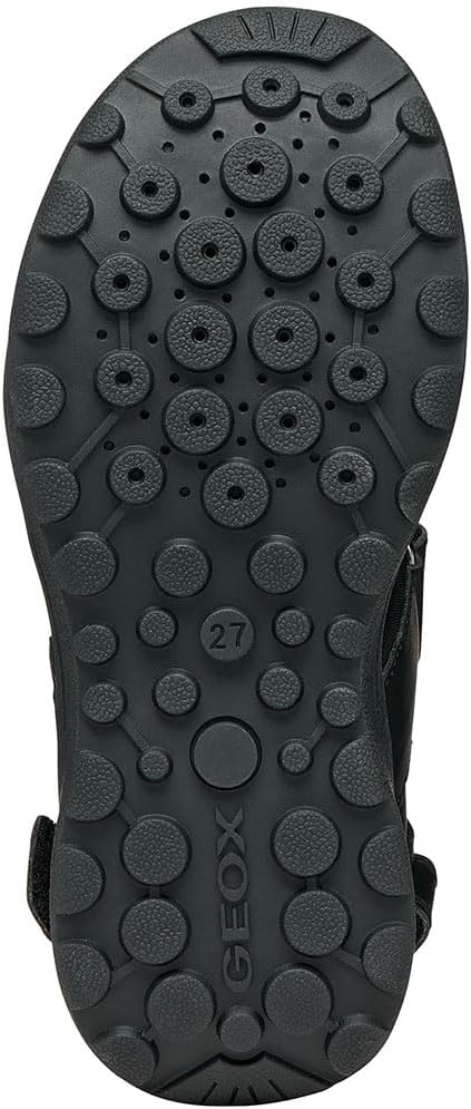 Geox Jungen J Vaniett Boy BSandal 24 EU Black Yellow, 24 EU Black Yellow