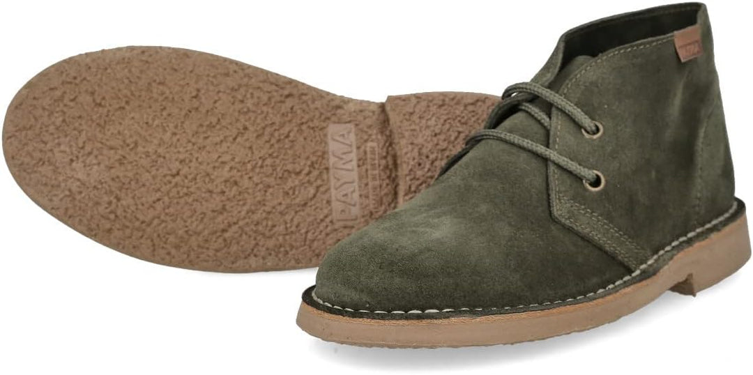 PAYMA - Safari Desert Boot aus WildLeder für Damen und Herren. Schuhe aus Spanien. Chukka Stiefelett