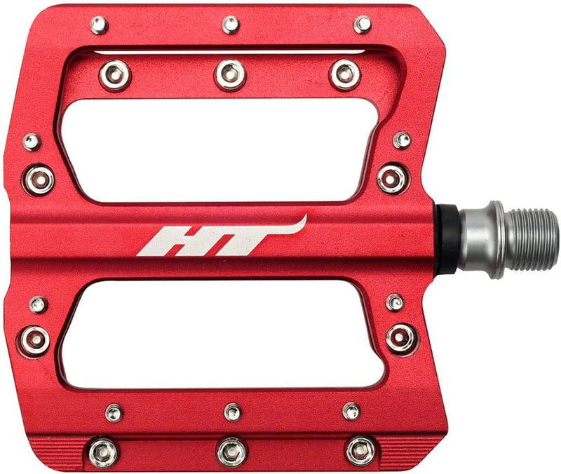 HT AN14A Pedale flach Unisex Erwachsene, Rot