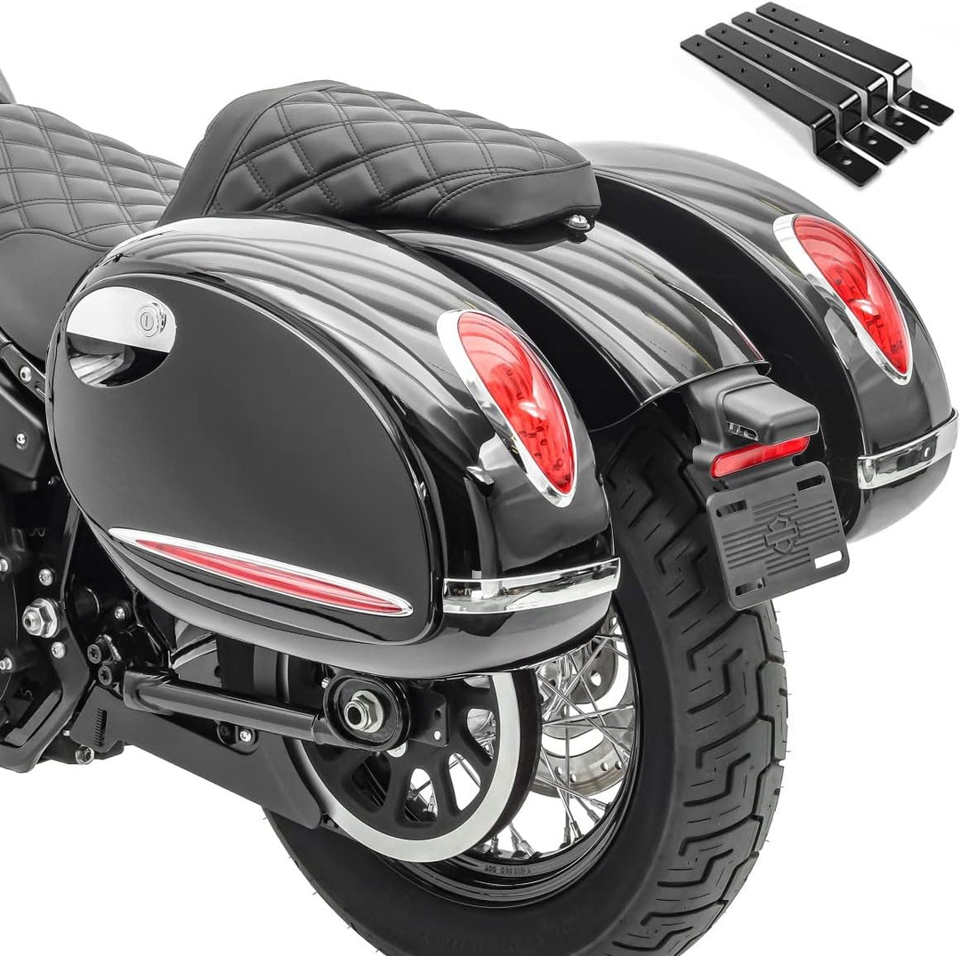 Seitenkoffer Craftride Alabama (Paar) je 33l + Haltesatz für Suzuki Intruder VL 1500/250 LC/VL 800 V